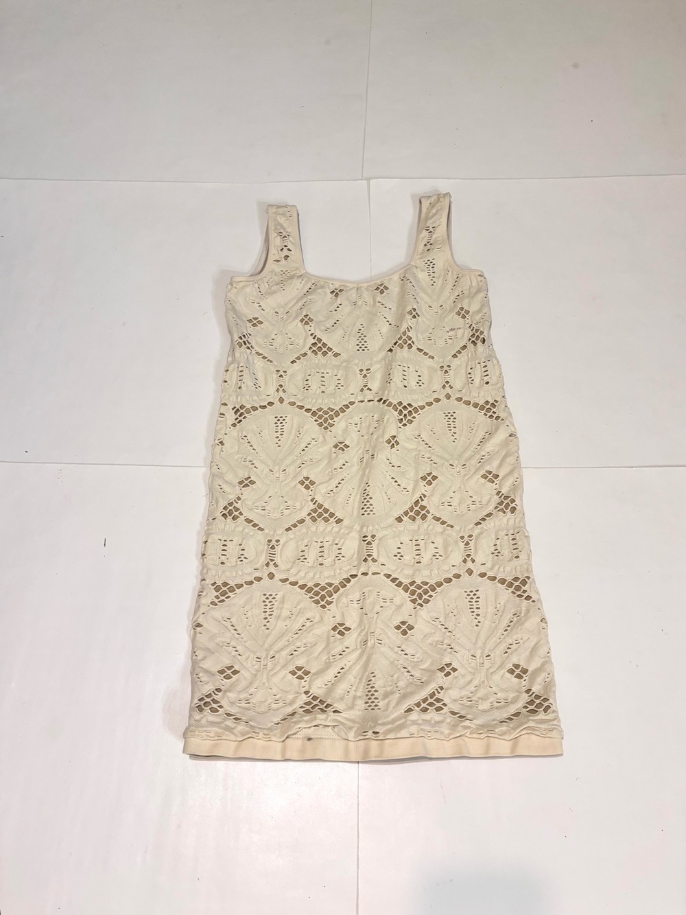 Wet Seal Beige Lace Tank Top In Beige